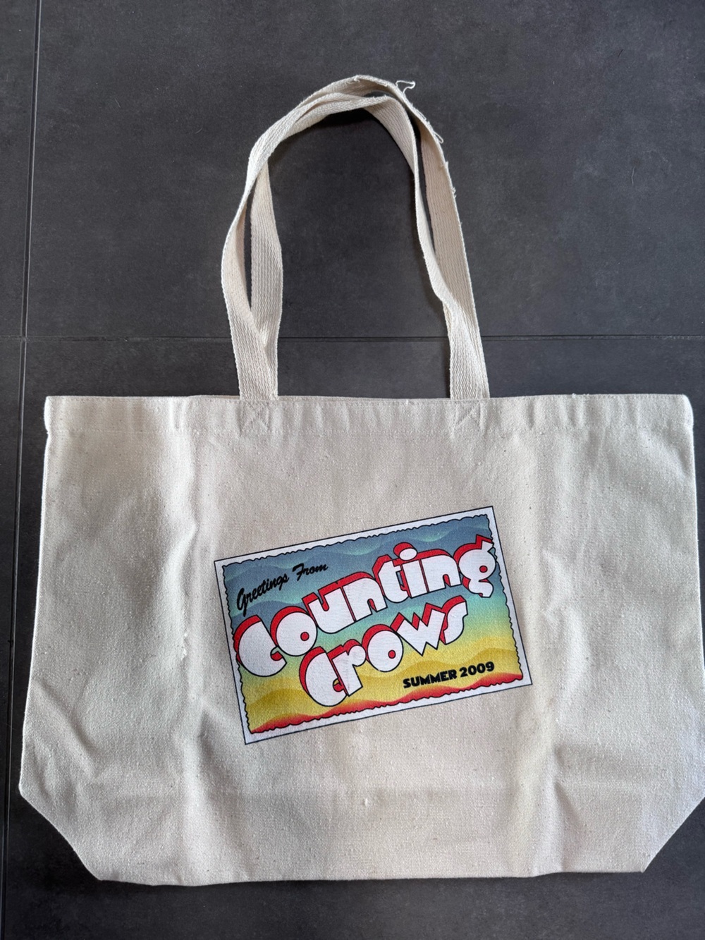 Counting Crows Vintage cotton tote